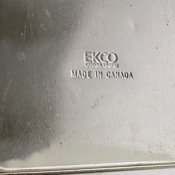 Vintage Ekco Beige Painted Metal Coffee Tea Canisters W Plastic Lids - Picture 4 of 13